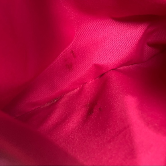 Coach Signature Print File Bag - Crossbody Dark Brown w/ Fuchsia Leather Piping - Picture 15 of 15